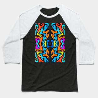 Color Swirl No.#6 Baseball T-Shirt